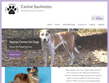 Tablet Screenshot of caninesoulmates.com